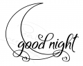 Good night Mond Plottdesign