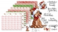 Christmas dog DigiStamp inkl. Digipaper