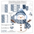 Schneemann DigiStamp inkl. Digipaper